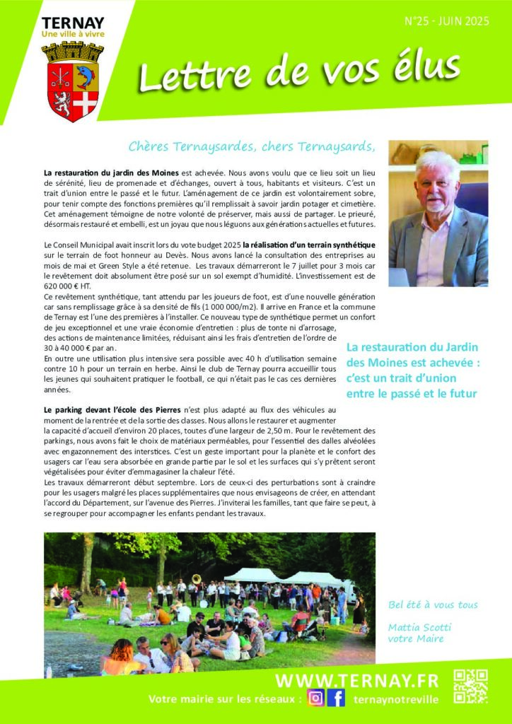 Image du document Lettre de vos élus n°25