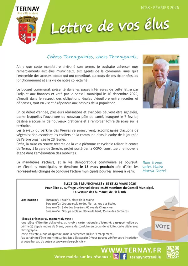 Image du document Lettre de vos élus n°28