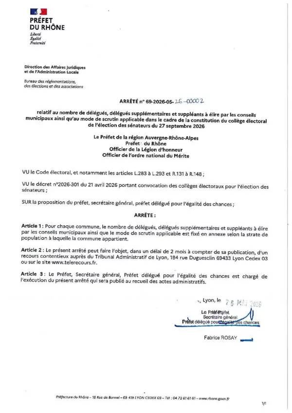 Image du document arrete pref du 26 05 2026 Elections senatoriales