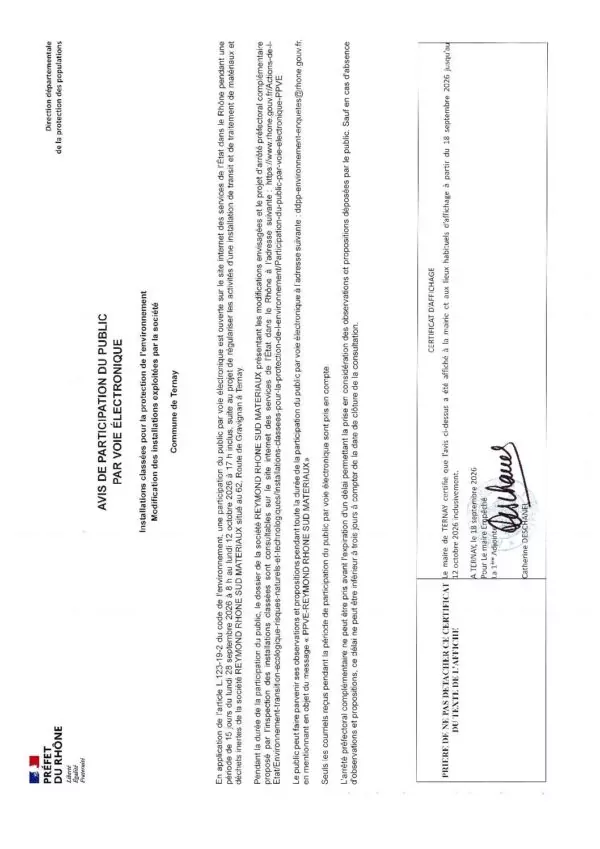 Image du document Avis de participation du public